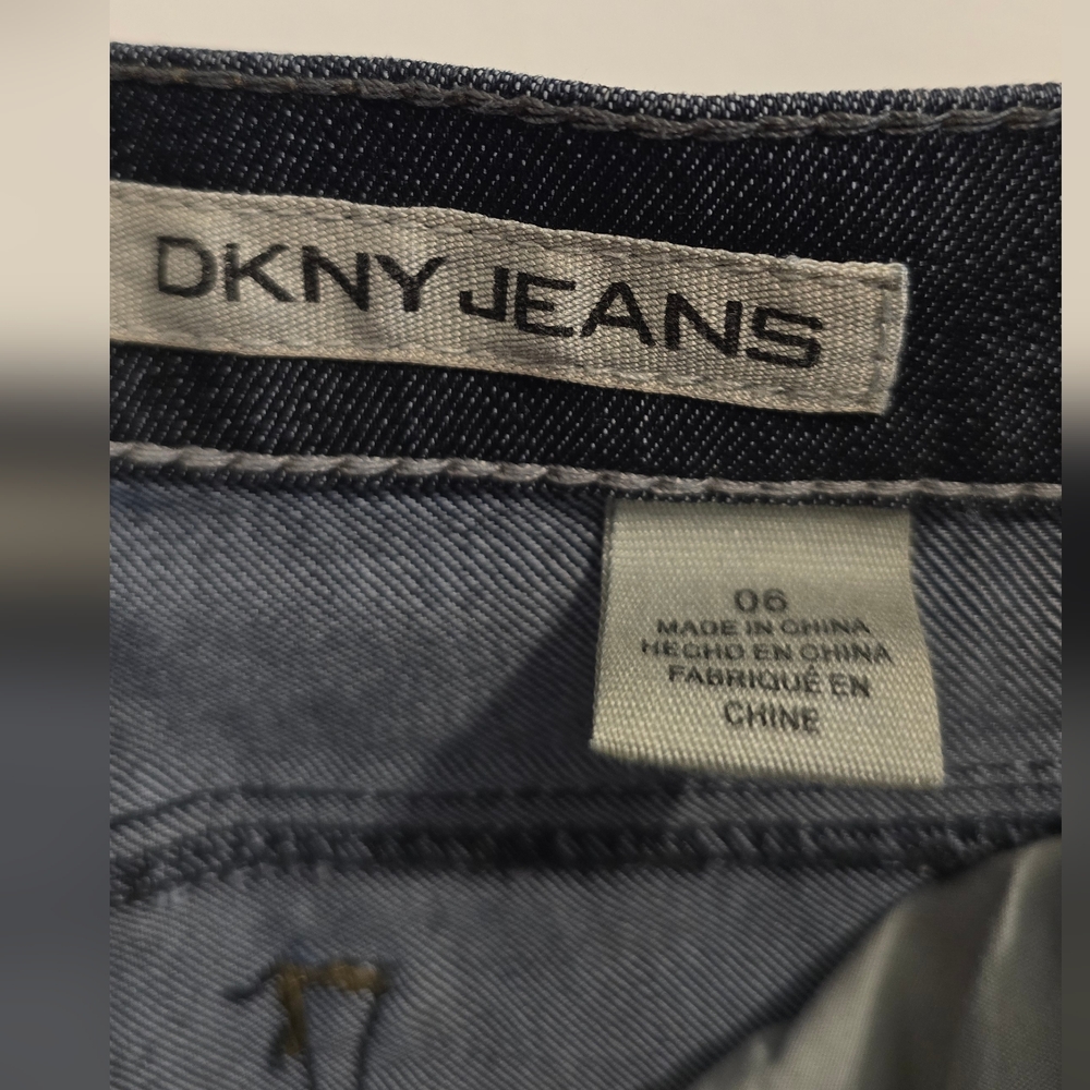DKNY Dark Blue Straight Leg Jeans - Picture 4 of 5
